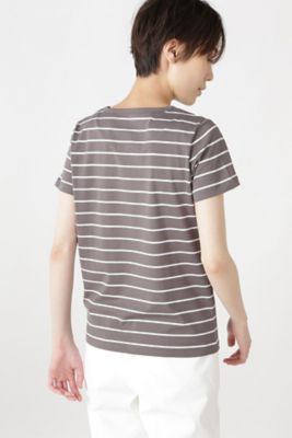 コットンボーダーＴシャツ（０７７０９６０３０４）
