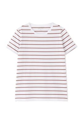 コットンボーダーＴシャツ（０７７０９６０３０４）