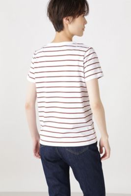 コットンボーダーＴシャツ（０７７０９６０３０４）