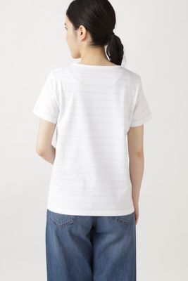 コットンボーダーＴシャツ（０７７０９６０３０４）