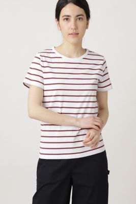 コットンボーダーＴシャツ（０７７０９６０３０４）
