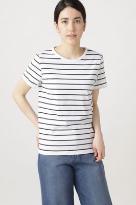 コットンボーダーＴシャツ（０７７０９６０３０４）