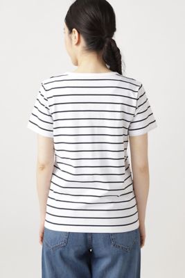 コットンボーダーＴシャツ（０７７０９６０３０４）