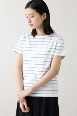 コットンボーダーＴシャツ（０７７０９６０３０４）