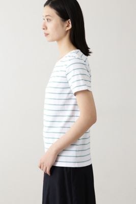 コットンボーダーＴシャツ（０７７０９６０３０４）
