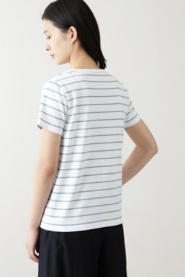 コットンボーダーＴシャツ（０７７０９６０３０４）