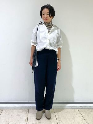 ◆スタンドカラーギャザーブラウス（０７７１２１０００８）