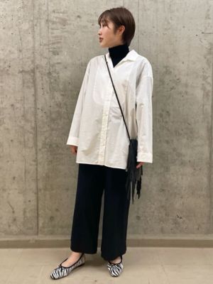 ◆タイプライターシャツブラウス（０７７１２１０００９）