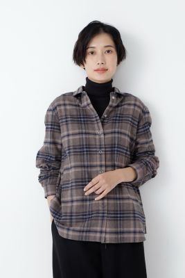 ◆起毛チェックブラウス（０７７１２１０１００）