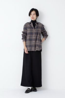 ◆起毛チェックブラウス（０７７１２１０１００）