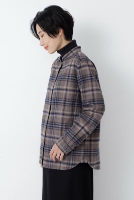 ◆起毛チェックブラウス（０７７１２１０１００）