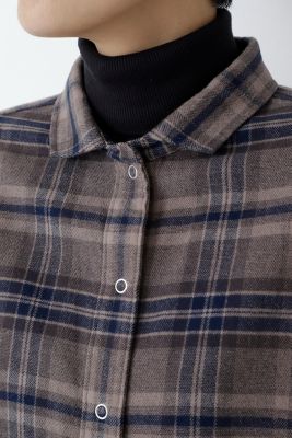 ◆起毛チェックブラウス（０７７１２１０１００）