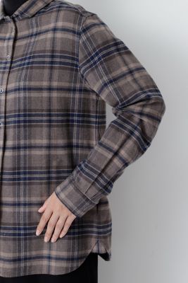 ◆起毛チェックブラウス（０７７１２１０１００）