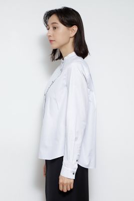 ◆ストライプバンドカラーシャツ（０７７１２１０１０６）