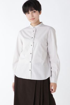 ◆ストライプバンドカラーシャツ（０７７１２１０１０６）