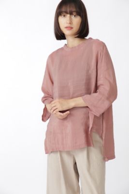 製品染め・ラミーヴィスコースブラウス（０７７１２１０８０１）