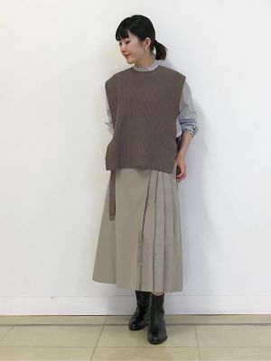 ◆衿フリルダブルウィンドペン柄ブラウス（０７７１２１０９０１）