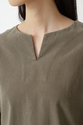 ◆エアーコールキーネックブラウス（０７７１２１０９０２）