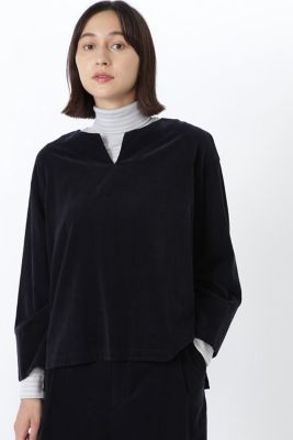 ◆エアーコールキーネックブラウス（０７７１２１０９０２）