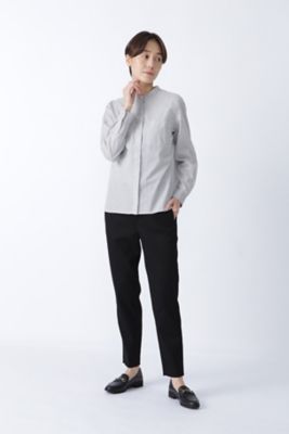 ◆ドビーストライプクレリックシャツ（０７７１２１０９０６）