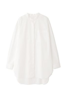 ◆ブロードロングシャツブラウス（０７７１２１０９１２）