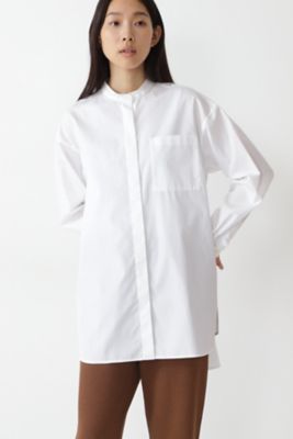 ◆ブロードロングシャツブラウス（０７７１２１０９１２）