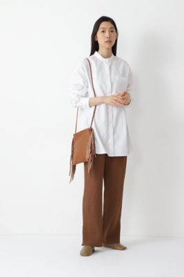 ◆ブロードロングシャツブラウス（０７７１２１０９１２）