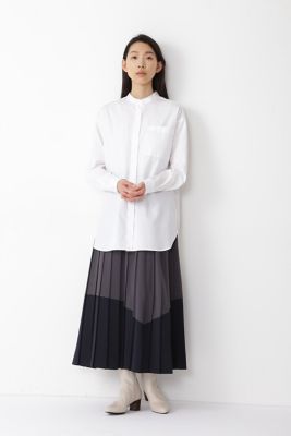 ◆ブロードロングシャツブラウス（０７７１２１０９１２）