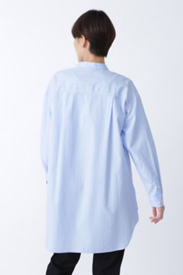 ◆ブロードロングシャツブラウス（０７７１２１０９１２）