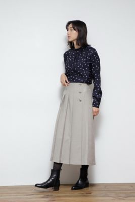 ◆ウールレーヨンサキソニースカート（０７７１２２０２００）