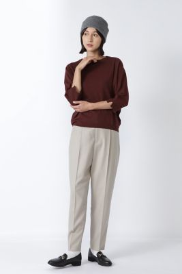 ＜human woman (Women)＞◆フラノセンタープレスパンツ（０７７１２３０００９）