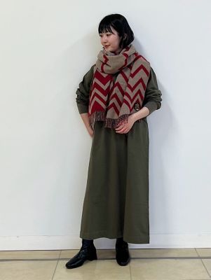 ◆ウエストマーク裏毛ワンピース（０７７１２４６００１）