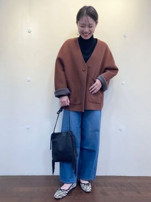 ◆メルトンバイカラーコート（０７７１２５１００２）