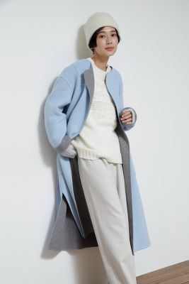 ＜human woman (Women)＞◆ウールリバーメルトンビーバーコート（０７７１２５１１００）