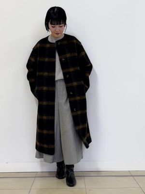 ◆スライバーボンディングノーカラーコート（０７７１２５１１０６）