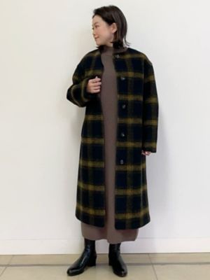 ◆スライバーボンディングノーカラーコート（０７７１２５１１０６）