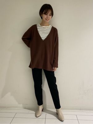 ◆オーガニック綿天竺プルオーバーボーダー（０７７１２６０８０７）