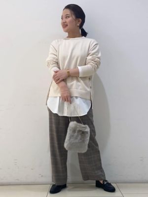 ◆オーガニックコットン　ドッキングプルオーバー（０７７１２６０９０４）