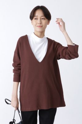 ◆Ｖネックワッフルプルオーバー（０７７１２６０９０７）