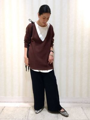 ◆Ｖネックワッフルプルオーバー（０７７１２６０９０７）