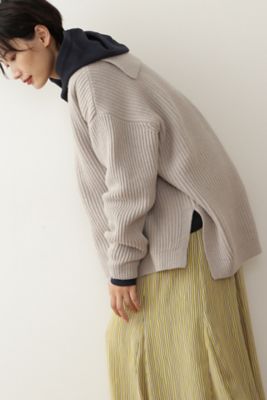 ◆畦セーラーカラーニットプルオーバー（０７７１２７０００９）