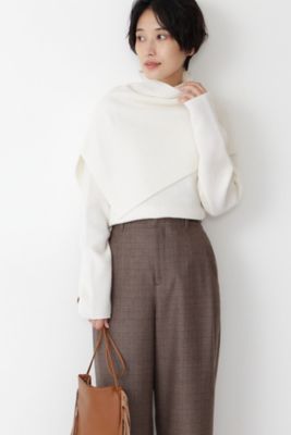 ＜human woman (Women)＞◆≪ａｒｒｉｖｅ　５ｅ≫レイヤードニットトップス（０７７１２７００１０）