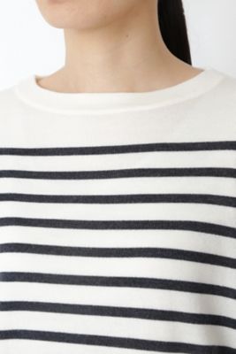 ◆梳毛ボーダープルオーバー（０７７１２７００１２）