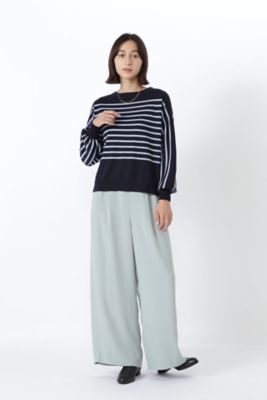◆梳毛ボーダープルオーバー（０７７１２７００１２）