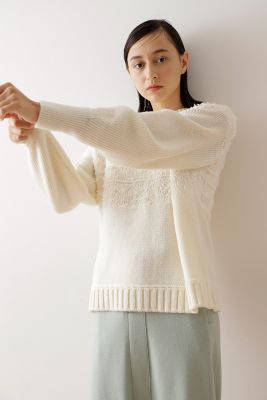 ◆ジャガードニットトップス（０７７１２７０１０６）
