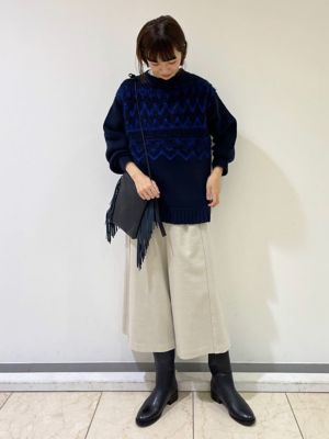 ◆ジャガードニットトップス（０７７１２７０１０６）