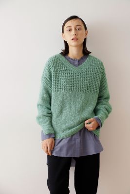 ◆コットンスラブモヘヤトップス（０７７１２７０１０７）