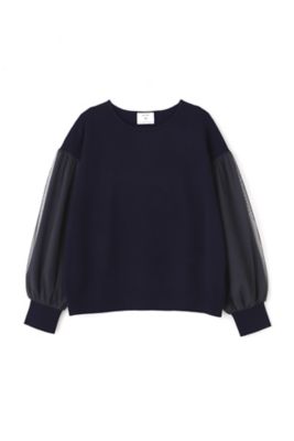 ◆シフォンスリーブニット（０７７１２７０２０２）
