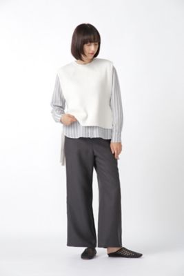 畦ニットベスト（０７７１２７０８０２）