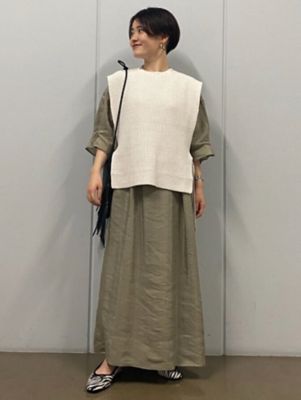 畦ニットベスト（０７７１２７０８０２）